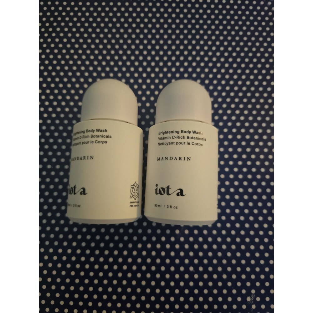 Iota Brightening Body Wash Mini NEW Set of 2